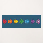 Grafiek Yoga Mat Lotus Color Chakra (Voorkant (horizontaal))