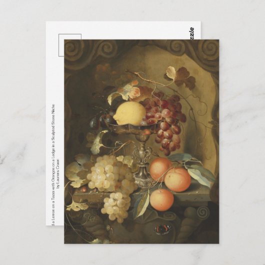 Grafieken en een Lemon op een Tazza van Laurens Cr Briefkaart (Voorkant / Achterkant)