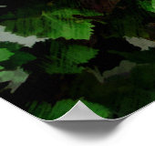 Grafieken en Geraniums rond een raam Poster (Hoek)