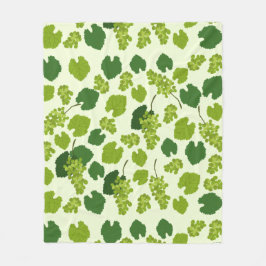 Grafieken en het Patroon van de Bladeren van de Gr Fleece Deken