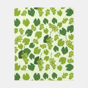 Grafieken en het Patroon van de Bladeren van de Gr Fleece Deken