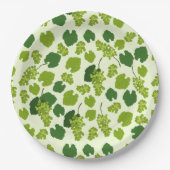 Grafieken en het Patroon van de Bladeren van de Gr Papieren Bordje (Voorkant)