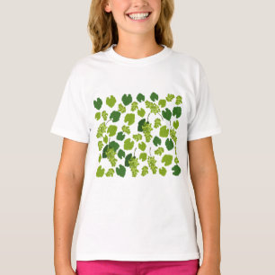 Grafieken en het Patroon van de Bladeren van de Gr T-shirt