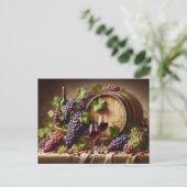 Grafieken en wijnstilstand briefkaart (Staand voorkant)