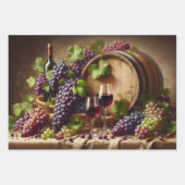 Grafieken en wijnstilstand inpakpapier vel (Voorkant 2)