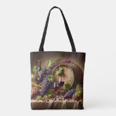 Grafieken en wijnstilstand tote bag (Achterkant)