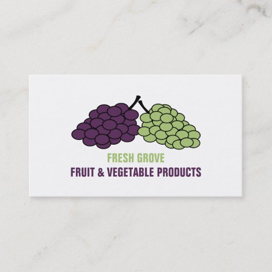 Grafieken, Greengrocers Visitekaartje (Voorkant)