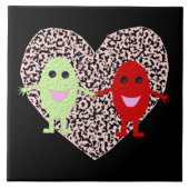 Grafieken in Love Tile Tegeltje (Voorkant)