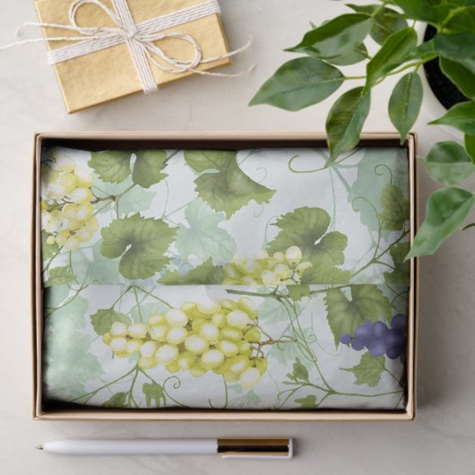 Grafieken met handgetekende zomerfruitpatroon op M Tissuepapier (Geschenk)