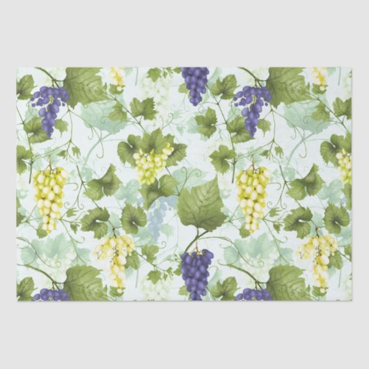 Grafieken met handgetekende zomerfruitpatroon op M Tissuepapier (Voorkant)