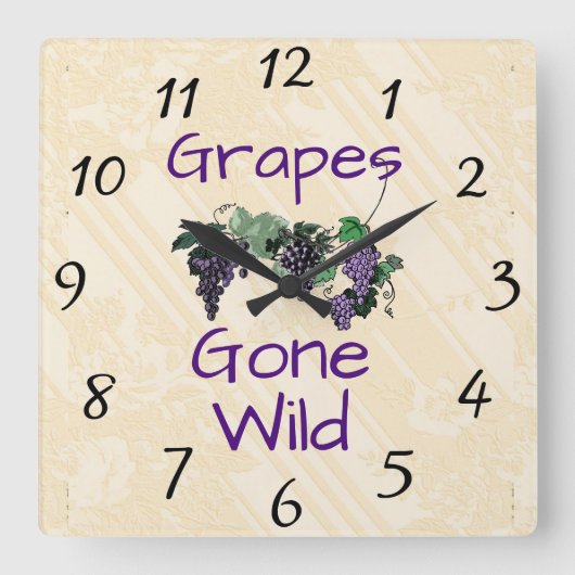 Grafieken met Wilde Wandklok (Voorkant)