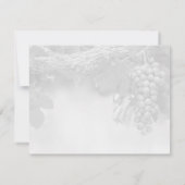 Grafieken op wijnstokken Foto slaat de datumkaart  Save The Date (Achterkant)