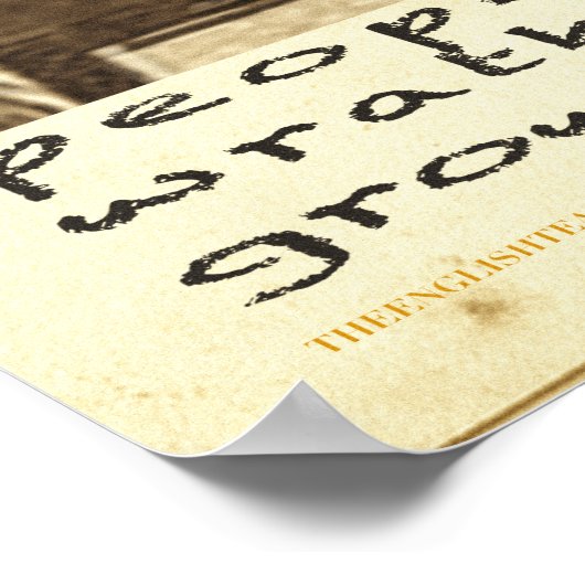 Grafieken van Wrath afbeelding/text Poster (Hoek)