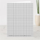 Grafieklijnraster voor Wiskunde / tekenpapier afdr Kaart (Voorkant)