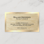 Grafiekpapier | Houtkorrels Visitekaartje (Achterkant)