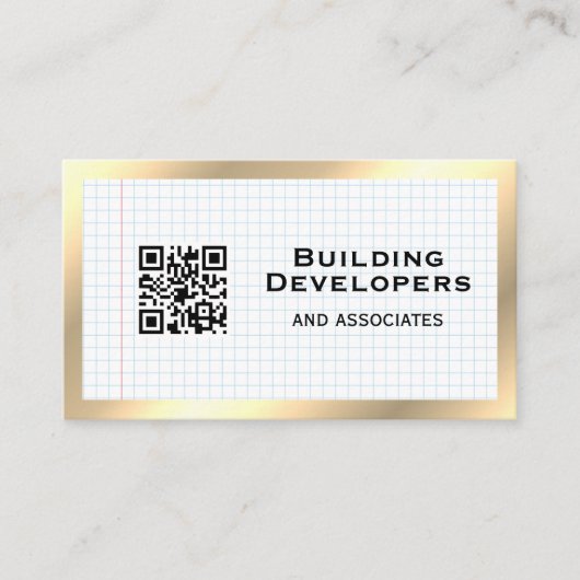 Grafiekpapier | Houtkorrels Visitekaartje (Voorkant)