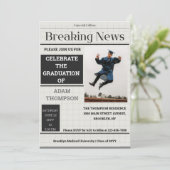 Grafiekpapier Uitnodigingen van de Krantenkrant (Staand voorkant)