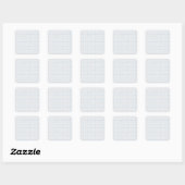 Grafiekpapier Vierkante Sticker (Vel)