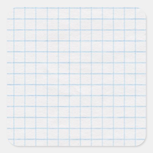 Grafiekpapier Vierkante Sticker (Voorkant)