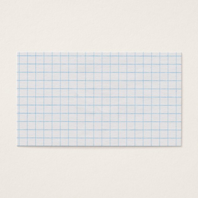 Grafiekpapier Visitekaartjes (Voorkant)