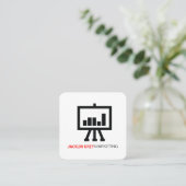 Grafiekpictogram Vierkante Visitekaartje (Staand voorkant)