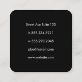 Grafiekpictogram Vierkante Visitekaartje (Achterkant)