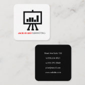 Grafiekpictogram Vierkante Visitekaartje (Voorkant / Achterkant)