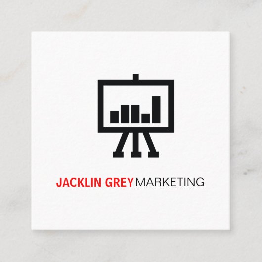 Grafiekpictogram Vierkante Visitekaartje (Voorkant)