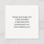 Grafiekpictogram Vierkante Visitekaartje (Achterkant)