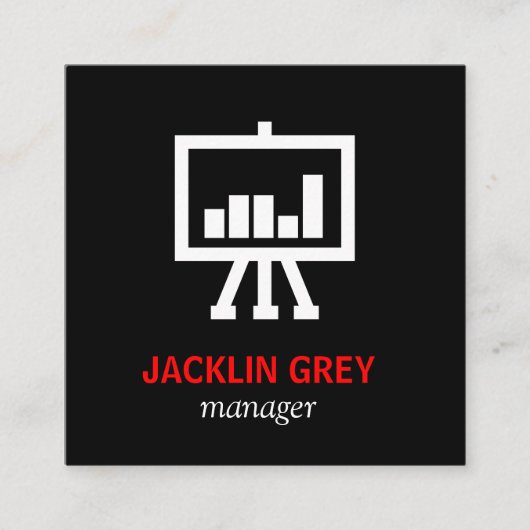 Grafiekpictogram Vierkante Visitekaartje (Voorkant)