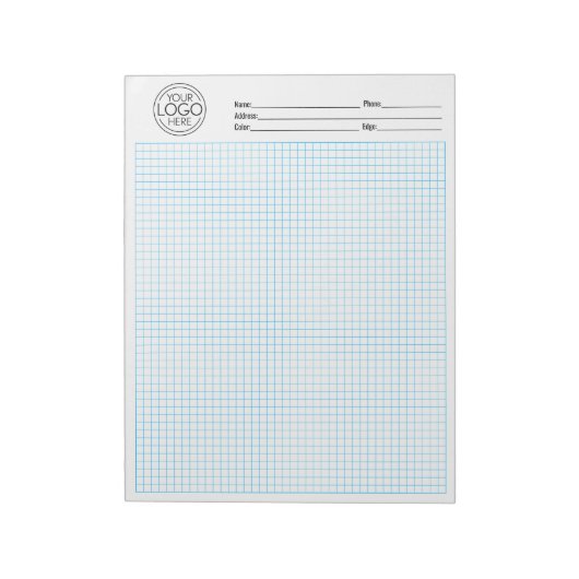 Grafiekraster 5 vierkanten - Graniet Kleur en Groo Notitieblok (Linkerzijde)