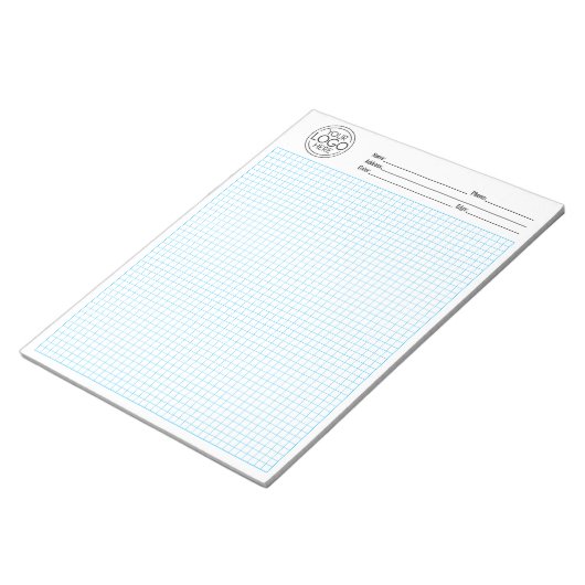 Grafiekraster 5 vierkanten - Graniet Kleur en Groo Notitieblok (Schuin)