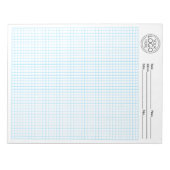 Grafiekraster 5 vierkanten - Graniet Kleur en Groo Notitieblok (Voorkant)