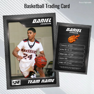 Grafiet Basketbal Trading Kaart, B-Baller geschenk Contactkaartje