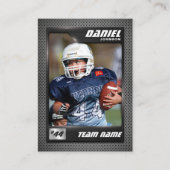 Grafiet Football Trading Kaart, Geschenken voor Sp Contactkaartje (Voorkant)