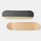 Grafiet Geel Bongbord Skateboard (Horizontaal)