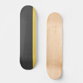 Grafiet Geel Bongbord Skateboard (Voorkant)