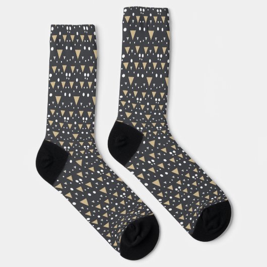 Grafiet Geometrie Luxe Das Sokken (Rechts)