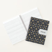 Grafiet Geometrie Luxe Stropdas Notitieboek (Binnen)