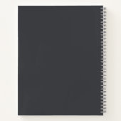 Grafiet Geometrie Luxe Stropdas Notitieboek (Achterkant)