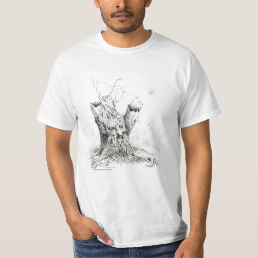 grafiet "Old Man Tree Spirit" T-shirt (Voorkant)
