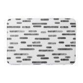 Grafiet op witte inktafgeronde lijnen patroon badmat (Voorkant)