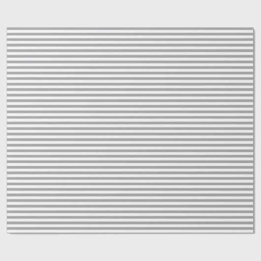 Grafiet | white stripe wrapping paper cadeaupapier (Vlak)