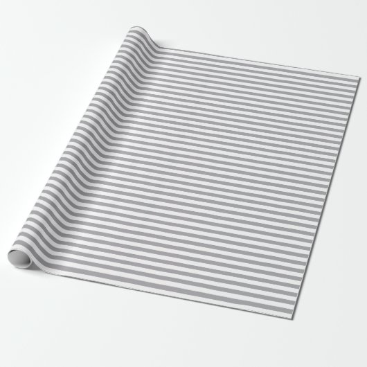 Grafiet | white stripe wrapping paper cadeaupapier (Uitgerold)