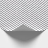 Grafiet | white stripe wrapping paper cadeaupapier (Hoek)