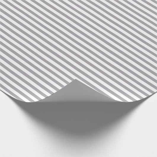 Grafiet | white stripe wrapping paper cadeaupapier (Hoek)