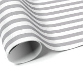 Grafiet | white stripe wrapping paper cadeaupapier (Rol Hoek)