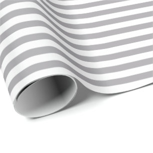 Grafiet white stripe wrapping paper cadeaupapier