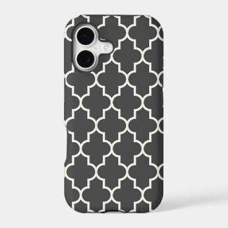 Grafietgrijs Quatrefoil
