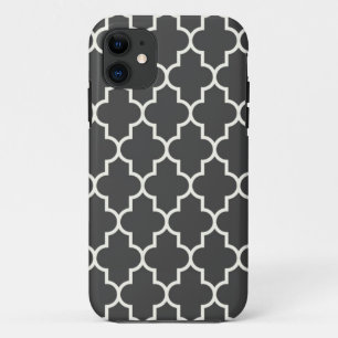 Grafietgrijs Quatrefoil Case-Mate iPhone Case